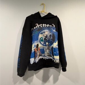 Black Graphic Hoodie